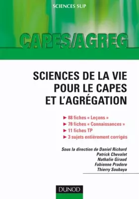 Couverture du produit · Sciences de la vie pour le capes et l'agrégation