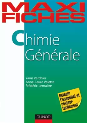 Couverture du produit · Chimie générale