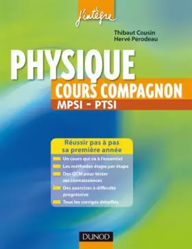 Couverture du produit · Physique Cours compagnon MPSI-PTSI