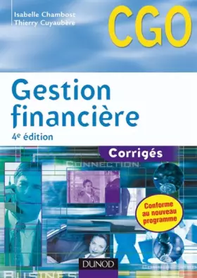 Couverture du produit · Gestion financière CGO : Corrigés