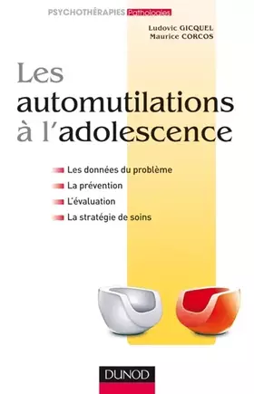 Couverture du produit · Les automutilations à l'adolescence