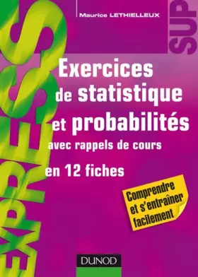 Couverture du produit · Exercices de statistique et probabilités