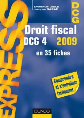 Couverture du produit · Droit fiscal DCG 4 2009