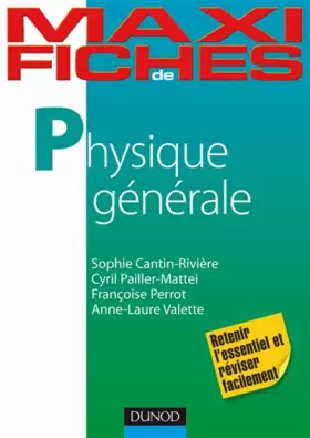 Couverture du produit · Physique générale