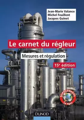 Couverture du produit · Le carnet du régleur : Mesures et régulation