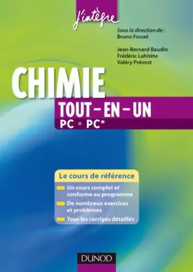Couverture du produit · Chimie tout-en-un PC-PC* : Le cours de référence