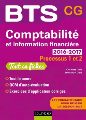 Couverture du produit · Comptabilité et information financière BTS CG Processus 1 et 2