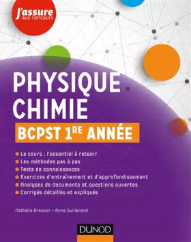Couverture du produit · Physique-Chimie BCPST 1re année