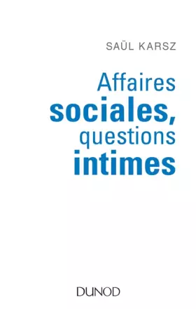 Couverture du produit · Affaires sociales, questions intimes