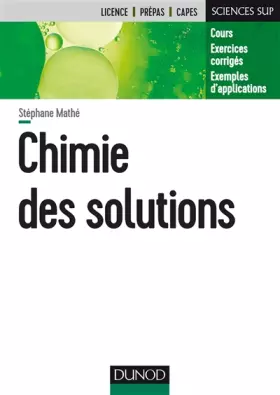 Couverture du produit · Chimie des solutions