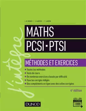 Couverture du produit · Maths PCSI-PTSI - Méthodes et exercices- 4e éd.