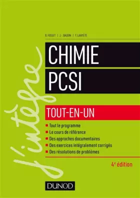 Couverture du produit · Chimie tout-en-un PCSI - 4e éd.