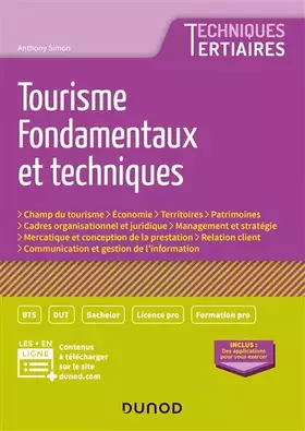 Couverture du produit · Tourisme - Fondamentaux et techniques