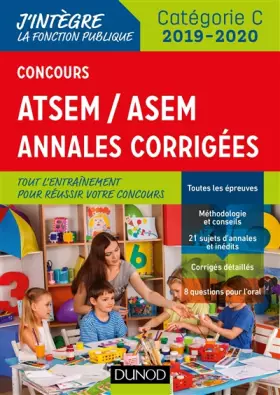 Couverture du produit · Concours ATSEM/ASEM - Annales corrigées - Concours 2019-2020
