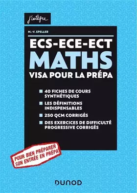 Couverture du produit · Maths ECS-ECE-ECT Visa pour la prépa