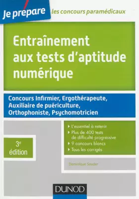 Couverture du produit · Entrainement aux tests d'aptitude numérique