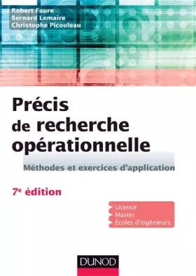 Couverture du produit · Précis de recherche opérationnelle - 7e éd. - Méthodes et exercices d'application: Méthodes et exercices d'application