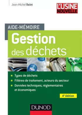 Couverture du produit · Aide-mémoire de gestion des déchets - 4e éd.