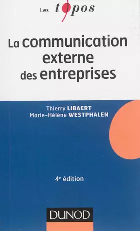 Couverture du produit · La communication externe des entreprises - 4e édition