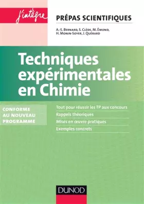 Couverture du produit · Techniques expérimentales en Chimie - 2e éd. - Conforme au nouveau programme
