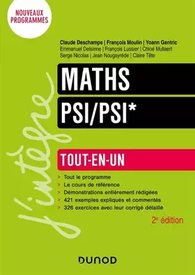 Couverture du produit · Maths Tout-en-un PSI/PSI* - 2e éd.