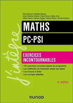 Couverture du produit · Maths - Exercices incontournables - PC-PSI - 4e éd.