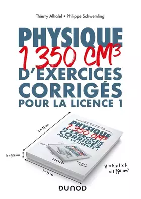 Couverture du produit · Physique - 1350 cm3 d'exercices corrigés pour la Licence 1