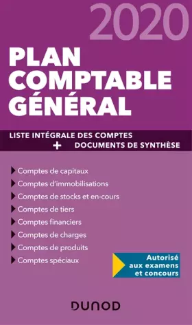 Couverture du produit · Plan comptable général 2020 - Plan de comptes & documents de synthèse: Plan de comptes & documents de synthèse (dépliant séparé)