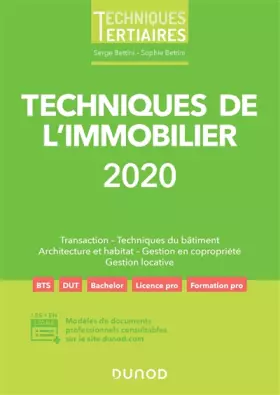 Couverture du produit · Techniques de l'immobilier 2020 (2020)