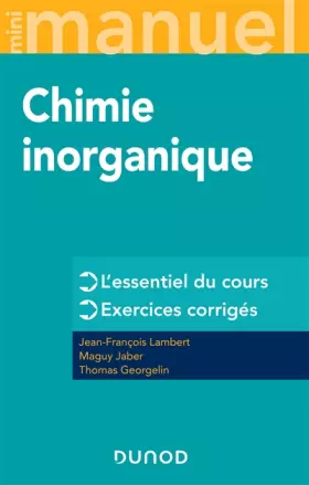 Couverture du produit · Mini manuel de Chimie inorganique
