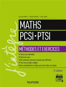 Couverture du produit · Maths PCSI-PTSI - Méthodes et exercices - 5e éd.