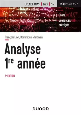 Couverture du produit · Analyse - Licence 1re année - 2e éd.