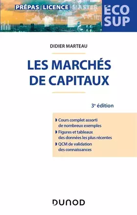 Couverture du produit · Les marchés de capitaux - 3e éd.
