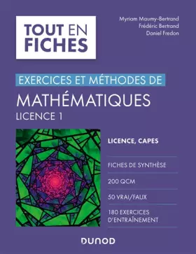 Couverture du produit · Mathématiques L1 - Exercices et méthodes: Exercices et méthodes