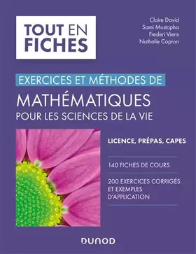 Couverture du produit · Mathématiques pour les sciences de la vie: Exercices et méthodes