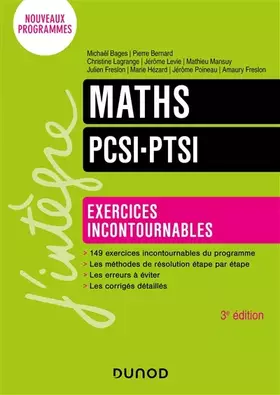 Couverture du produit · Maths Exercices incontournables PCSI-PTSI - 3e éd.
