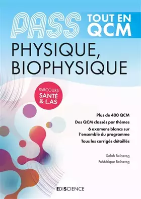 Couverture du produit · PASS Tout en QCM - Physique, Biophysique