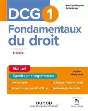 Couverture du produit · DCG 1 Fondamentaux du droit - Manuel 4e éd.
