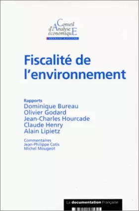 Couverture du produit · Fiscalité de l'environnement (Rapport du CAE n.8)
