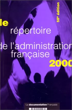 Couverture du produit · Répertoire de l'administration française 2000