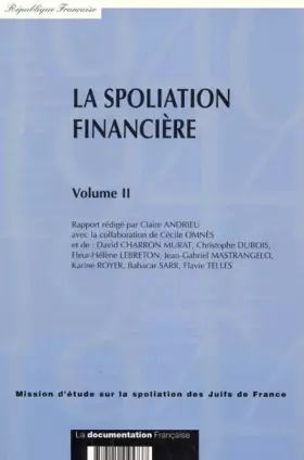 Couverture du produit · Spoliation financiere 2 volumes