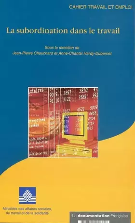 Couverture du produit · La subordination dans le travail