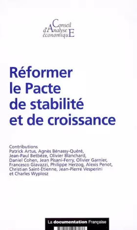 Couverture du produit · Réformer le Pacte de stabilité et de croissance