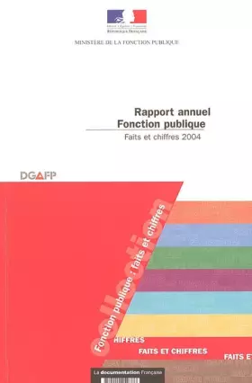 Couverture du produit · Rapport annuel de la fonction publique : Faits et chiffres 2004