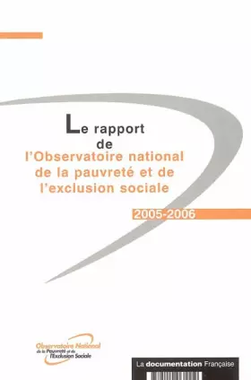 Couverture du produit · Le rapport de l'observatoire national de pauvreté et de l'exclusion sociale