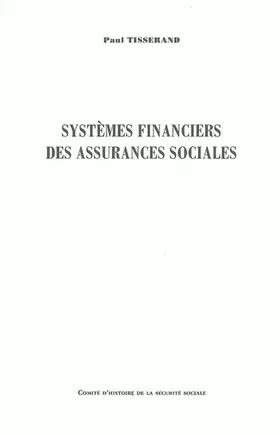 Couverture du produit · Systèmes financiers des assurances sociales