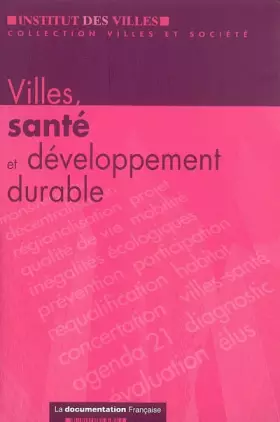 Couverture du produit · Villes, santé et développement durable