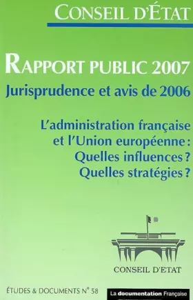 Couverture du produit · Conseil d'Etat - Rapport public 2007