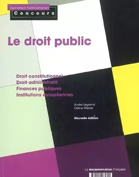 Couverture du produit · Le droit public : Catégories A et B