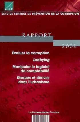 Couverture du produit · Service central de prévention de la corruption